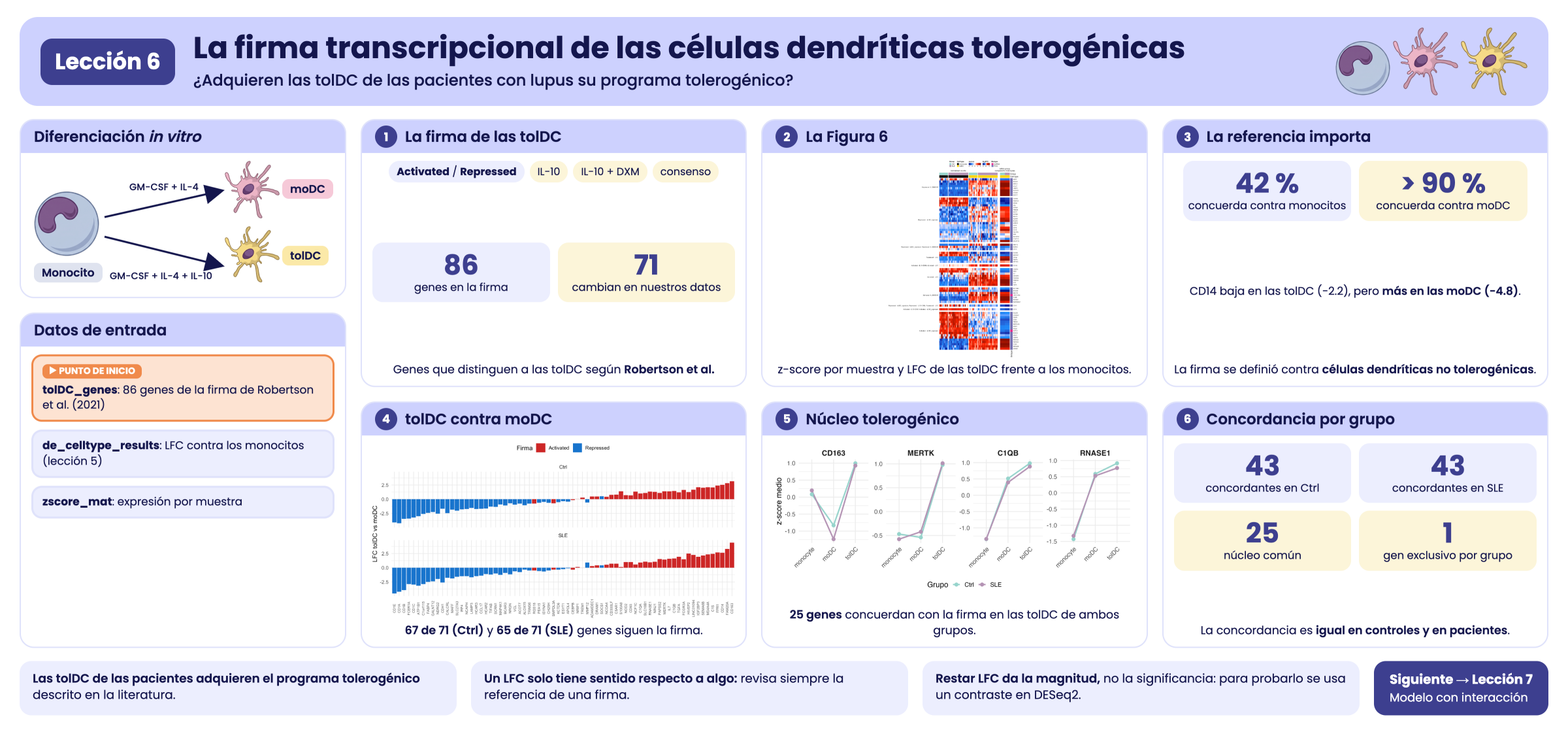 Resumen visual de la lección 6.